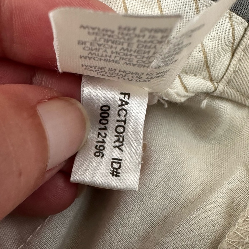 Express Editor Mid Rise Flare Leg Pants Trousers in Bone Women’s Sz 2R - Picture 10 of 10